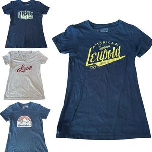 Leupold Womens Shirt Lot Ladies T-Shirt Medium Short Sleeve Optics Hunting